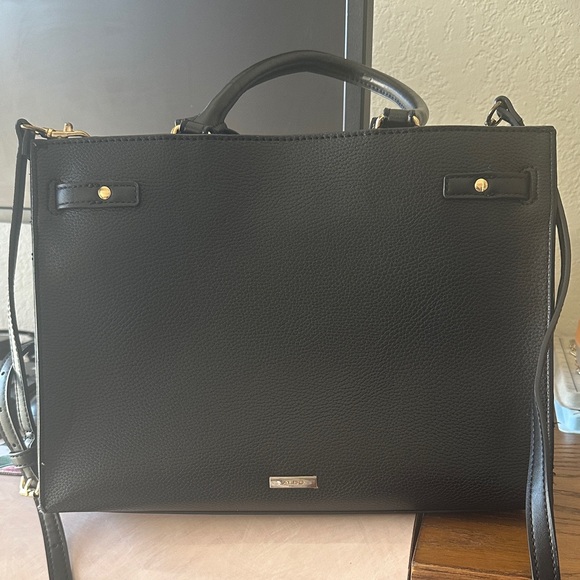 ALDO Elegant Black Leather Handbag - Picture 7 of 14